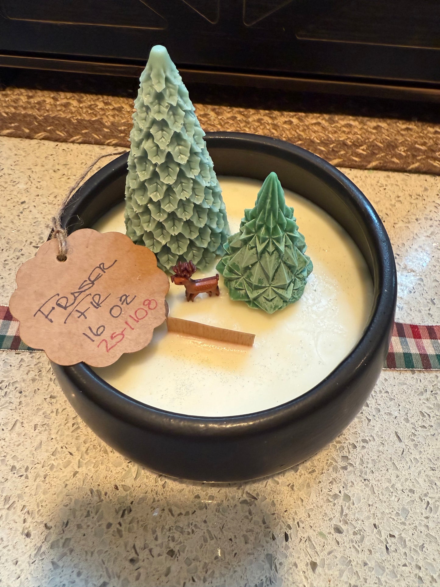 Fraser Fir Black Candle