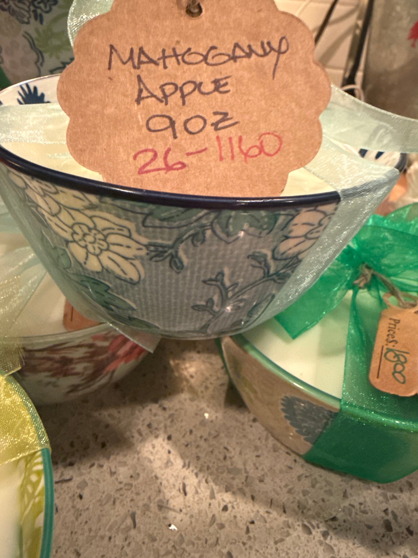 Mahogany Apple Spring Bowl Candle (9oz)