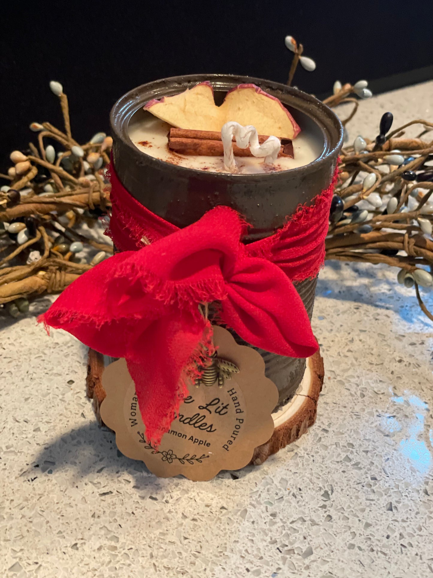 Cinnamon Apple Can Candles 12oz