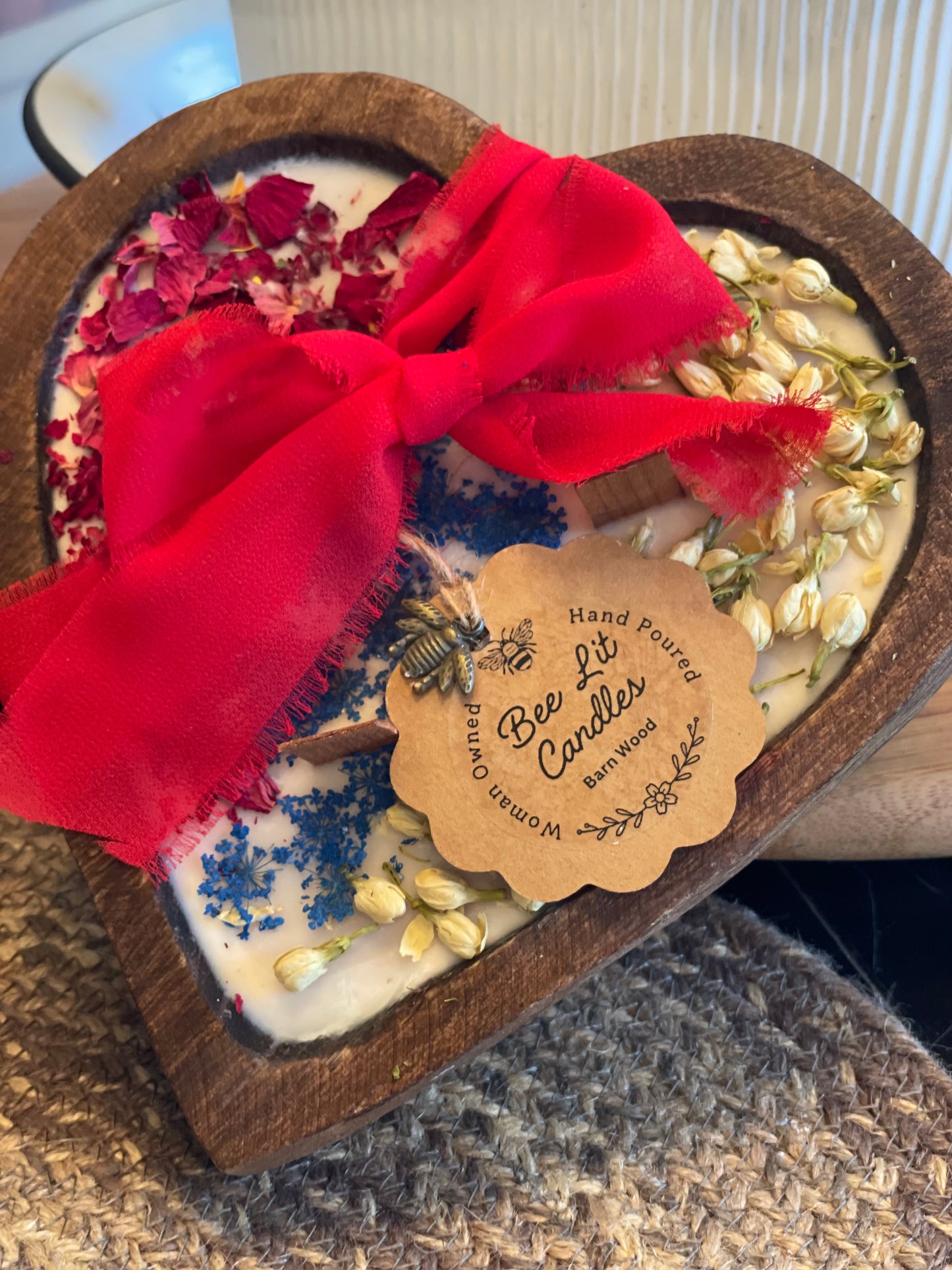 Barn Wood Heart Shaped Wood Bowl