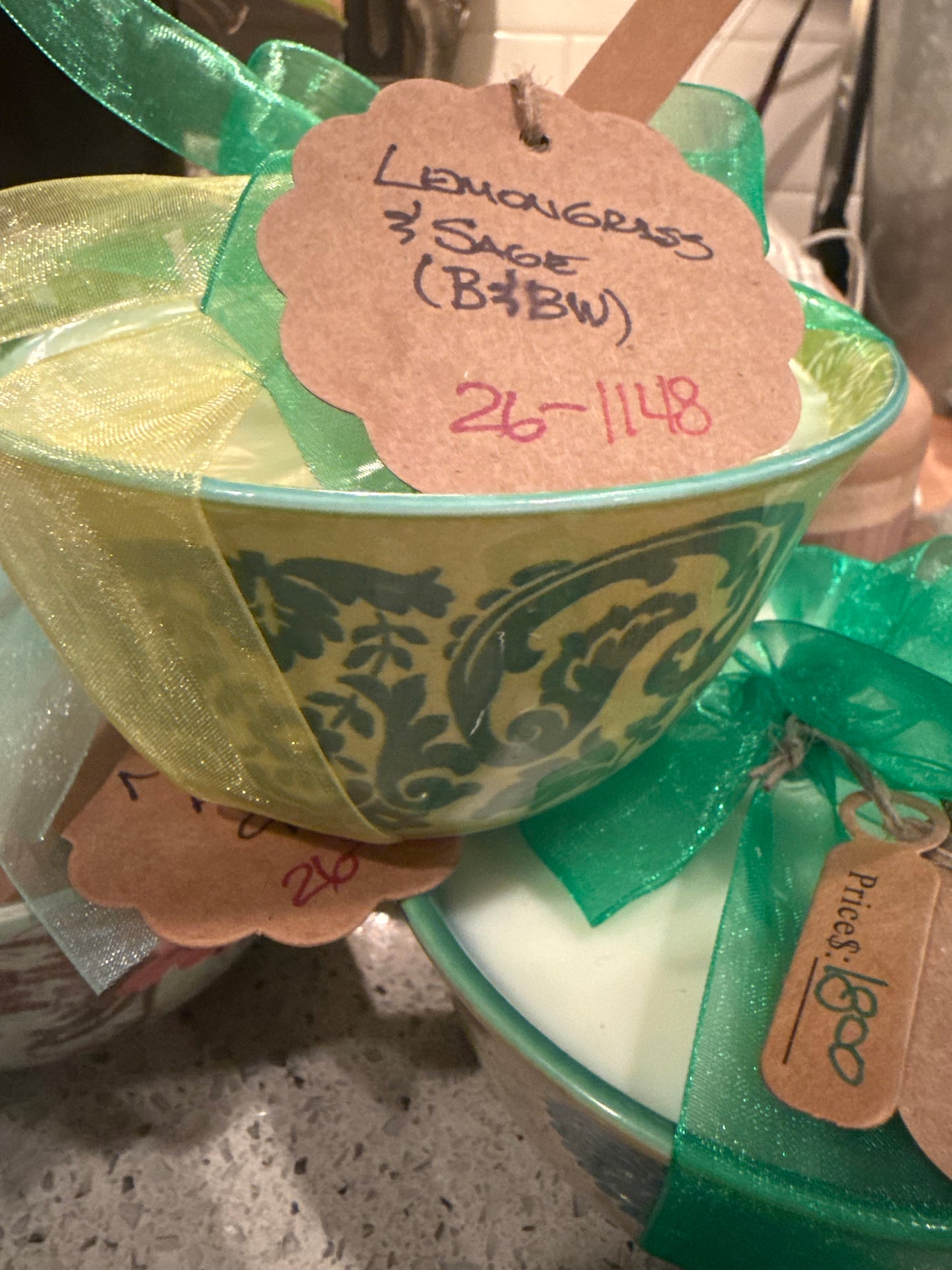 Lemongrass & Sage Spring Bowl Candle (9oz)