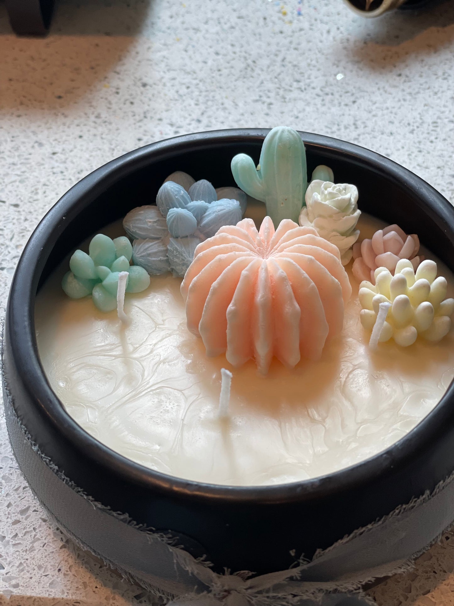 Twilight 16oz Succulent Black Candle