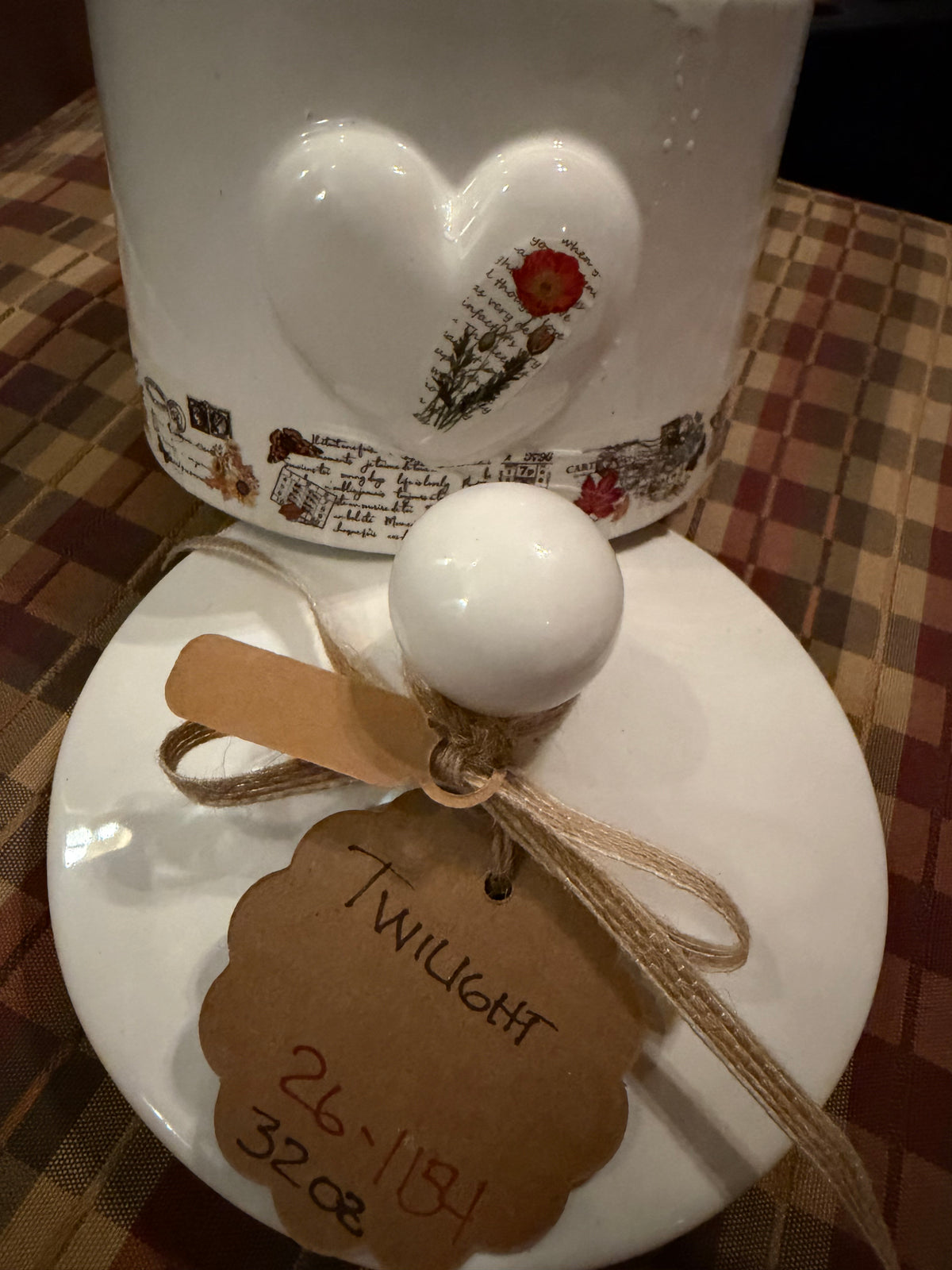 Twilight Heart Crock Candle 32oz