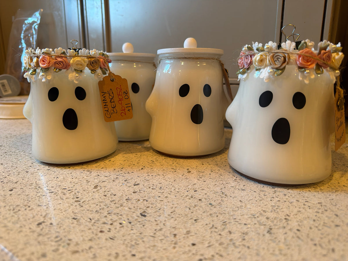 Gummy Bears Ghost Jar Candle