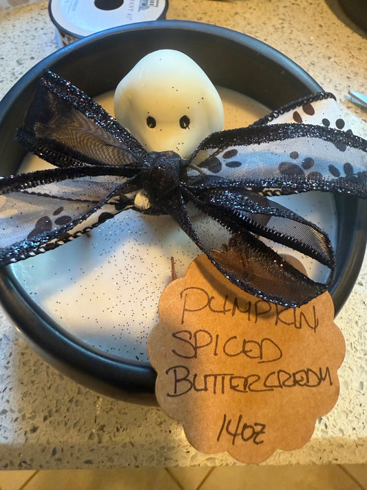 Pumpkin Spiced Buttercream 14oz Black Candle