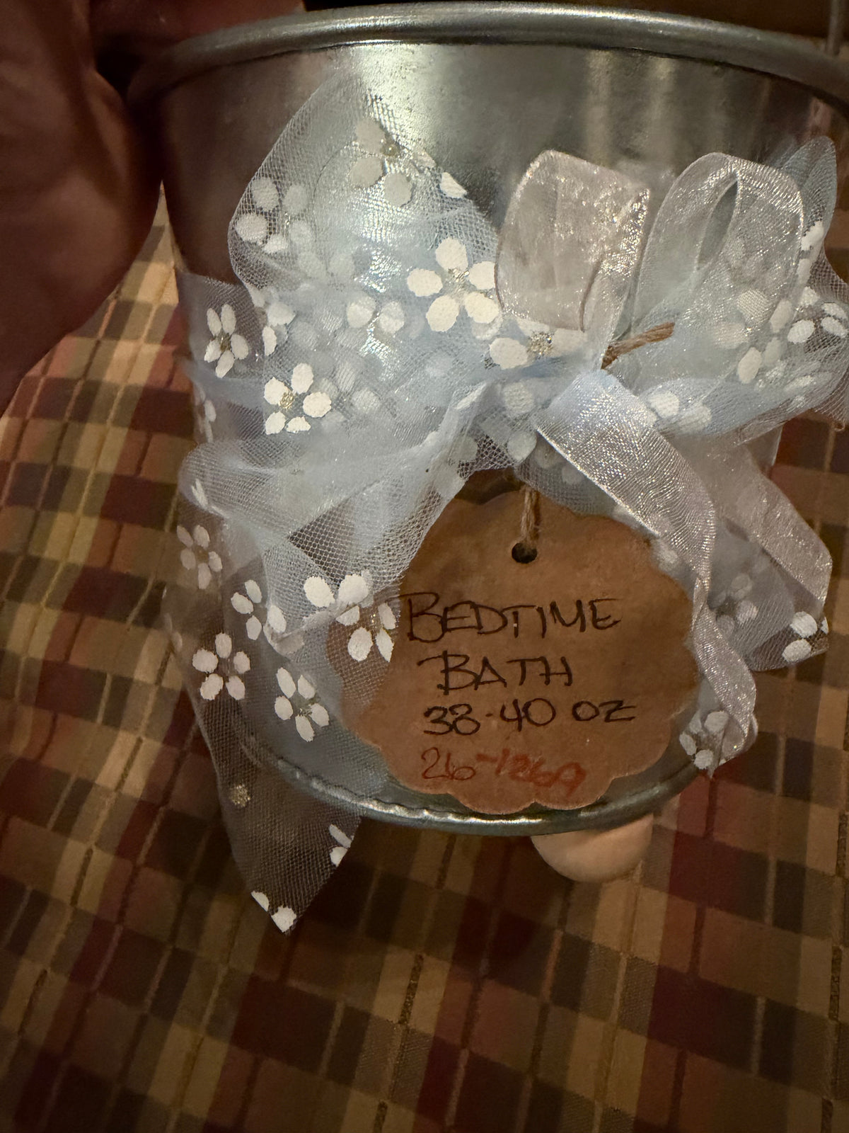 Bedtime Bath Pail Galvanized Candle 38oz+