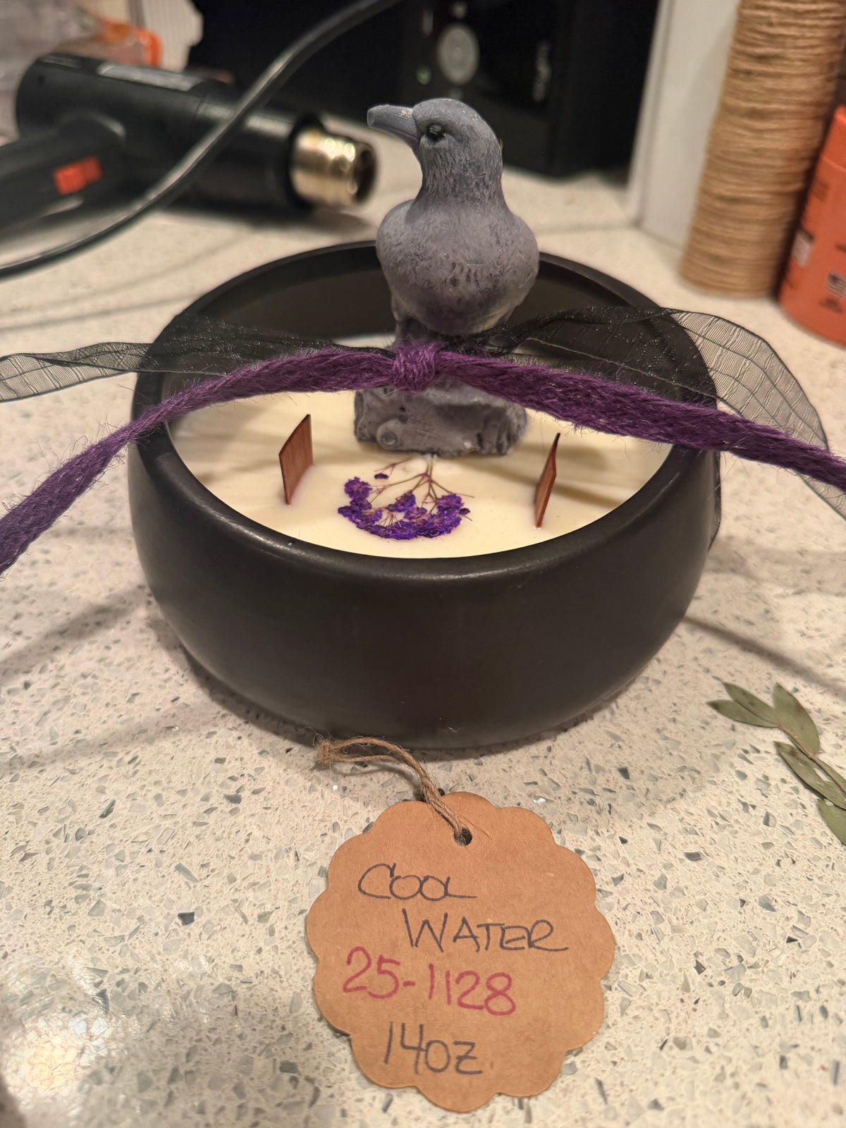 Cool Water Black Candle