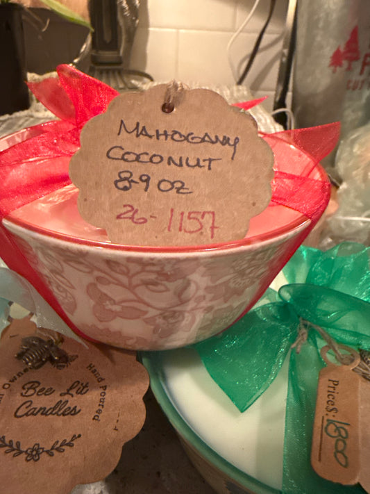 Mahogany Coconut Spring Bowl Candle (9oz)