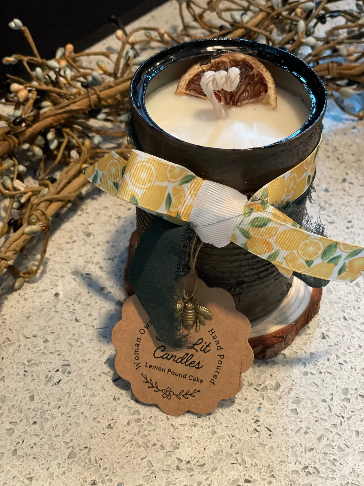 Lemon Pound Cake Can Candle 12oz