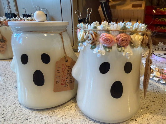 Amish Harvest Ghost Jar Candle