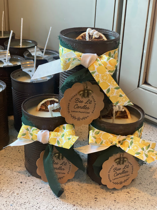 Lemon Pound Cake Can Candle 12oz