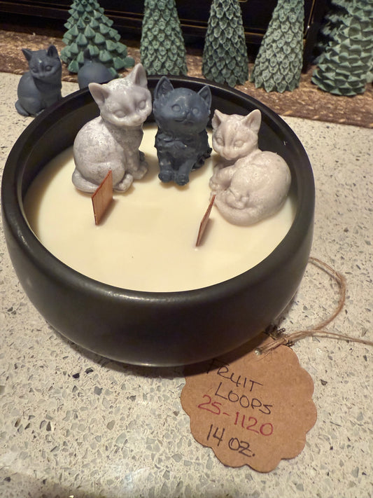 Fruit Loops Black Candle