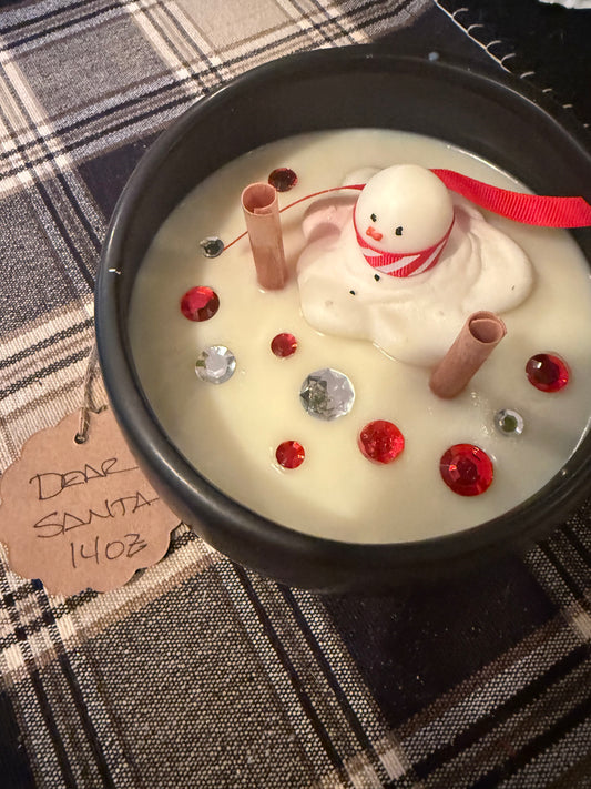 Dear Santa 14oz Black Candle
