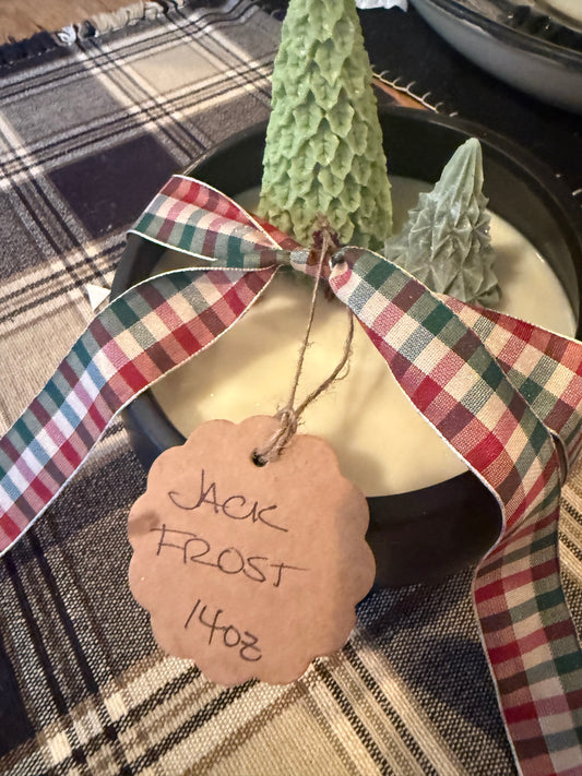 Jack Frost 14oz Black Candle
