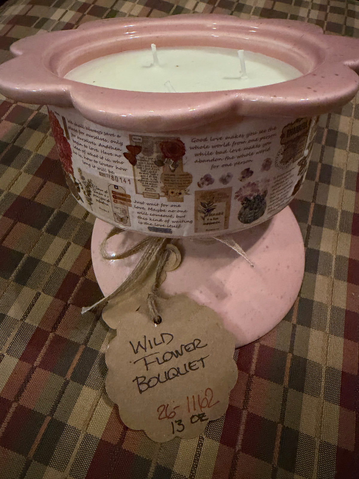 Wild Flower Bouquet Flower Shaped Crock 13oz