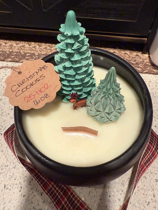 Christmas Cookies Black Candle