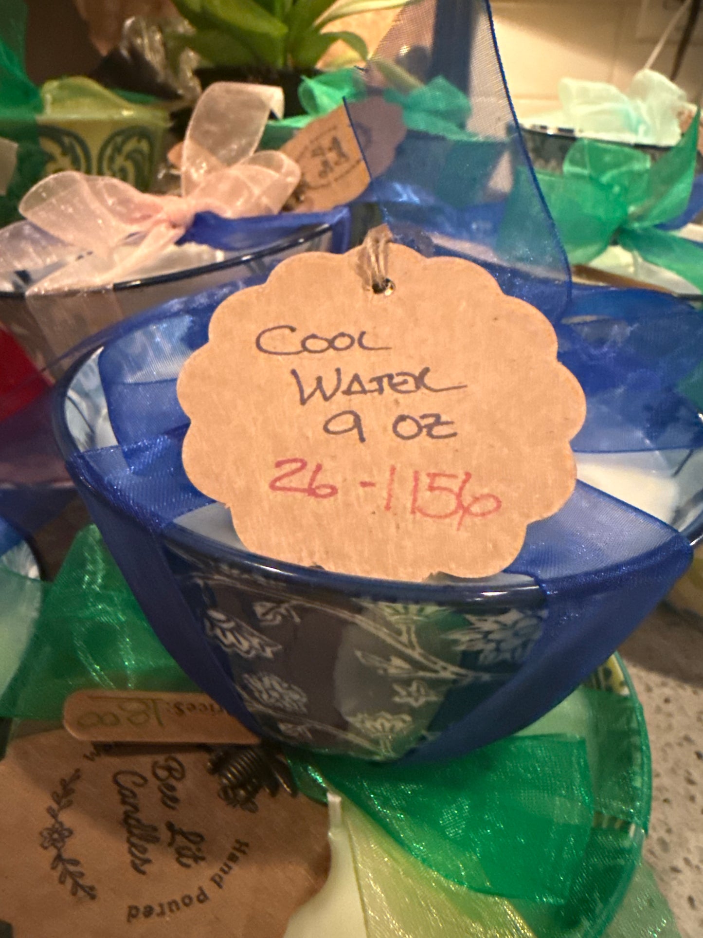 Cool Water Spring Bowl Candle (9oz)