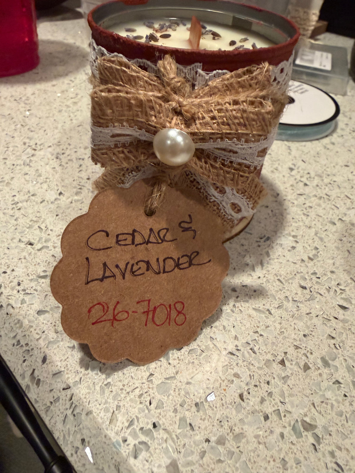 Cedar & Lavender CANdle