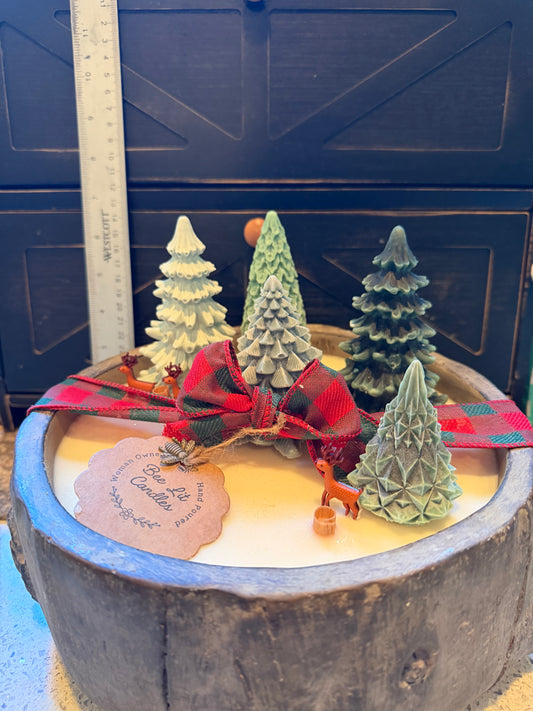 Elf Sweat Cement Log Style Candle